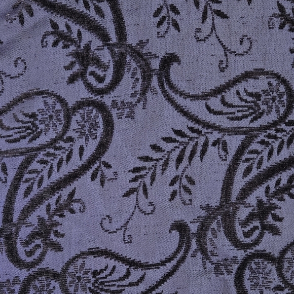 Coldwater Creek Purple Reversible Floral Paisley Corduroy Metallic Jacket Boho - Picture 8 of 10